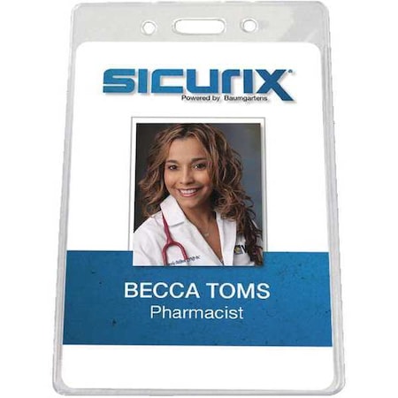 Sicurix Government Badge Holder, Vertical, PK50 BAU 67880