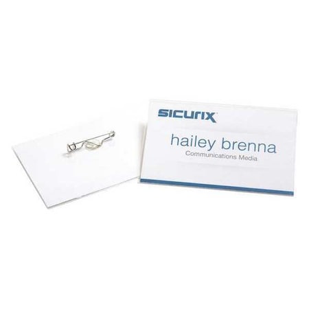 Sicurix ID Badge Holder Kit, Color Clear, PK100 BAU 67671