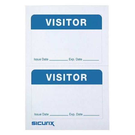 Sicurix ID Adhesive Badge, Adhesive, PK600 BAU 67630