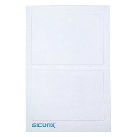 Sicurix ID Adhesive Badge, Adhesive, PK600 BAU 67641