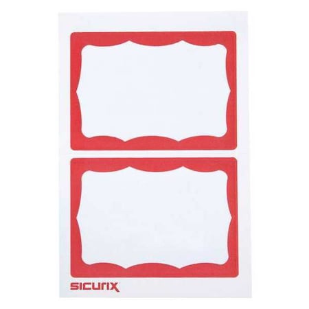 Sicurix ID Adhesive Badge, Adhesive, PK600 BAU 67642