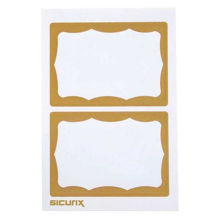 Sicurix ID Adhesive Badge, Adhesive, PK600 BAU 67647