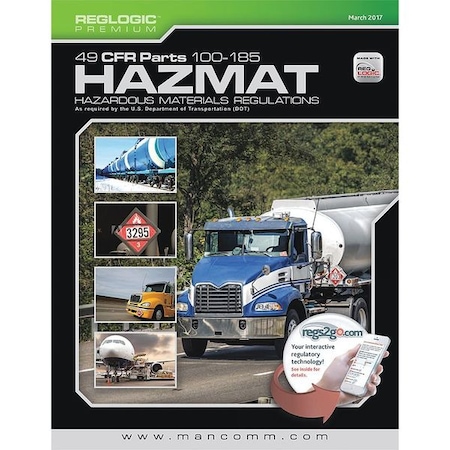 Mancomm Other Code Book, 49 CFR Hazmat Regulations, English, Paperback, Publisher: MANCOMM 41B-001-40