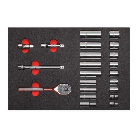 Proto 3/8" Drive SAE, 23 pcs J52134K