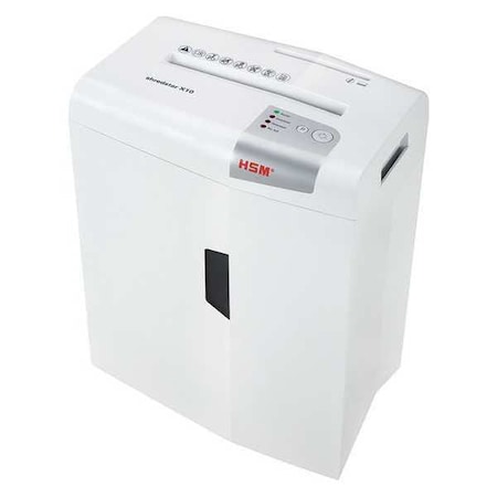 Hsm Paper Shredder, Cross-Cut Style shredstar X10