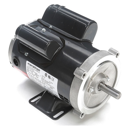 Leeson Capacitor-Start/Run General Purpose Motor, 1/2 hp HP, 120/240V AC Voltage, 56C Frame 056B17D11029