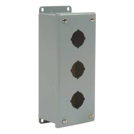 SIEMENS Pushbutton Enclosure, 1 Column, 3 Holes P30EMS03P