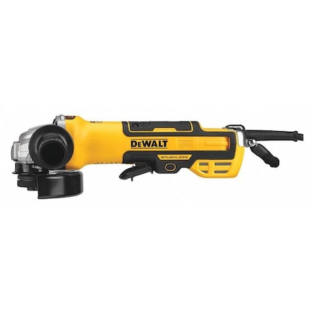 Dewalt 5 in. Brushless Paddle Switch Small Angle Grinder with Kickback Brake, No Lock-On DWE43214N