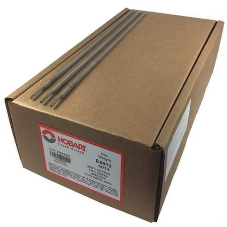 Hobart Welding Products 14-1/2" Stick Electrode 1/8" Dia., AWS E6013, 50 lb. 54JK83