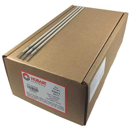 Hobart Welding Products 14-1/2" Stick Electrode 5/32" Dia., AWS E6010, 50 lb. 54JK82