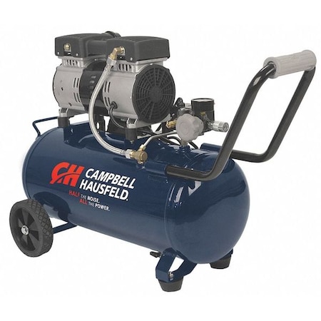 Campbell Hausfeld Air Compressor, 1.0 HP, 120VAC, Tank 8 gal. DC080500