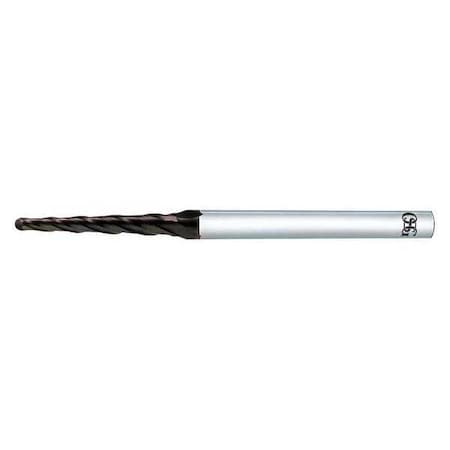 Osg Tapered End Mill, 2.42mm Large End dia. 45810144