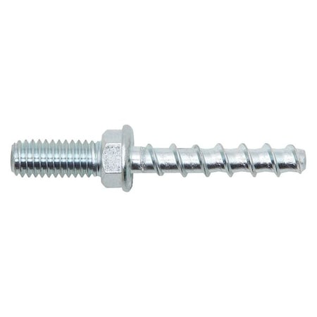 DEWALT Hangermate 1/4 x 1-5/8 Inch Externally Threaded Concrete Rod Hanger for 3/8 Inch Rod 25 Pieces - PFM1421000