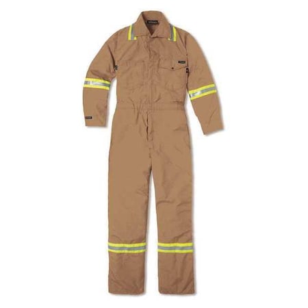 Workrite Fr Vented Industrial Coverall, 50 Regular 1934BR 50 0R