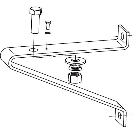 Exo Wall/Pole Mounting Bracket, 9-1/2" Lx11"W 4040