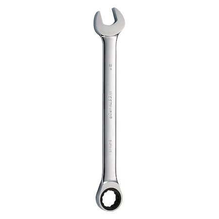Westward Ratcheting Wrench, Combination, SAE, 2" 54PN45