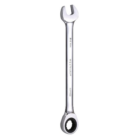 Westward Ratcheting Wrench, Combination, 12 pt.24m 54PN63