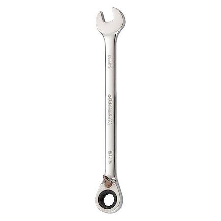 Westward Ratcheting Wrench, Combination, SAE, 5/16" 54PP33
