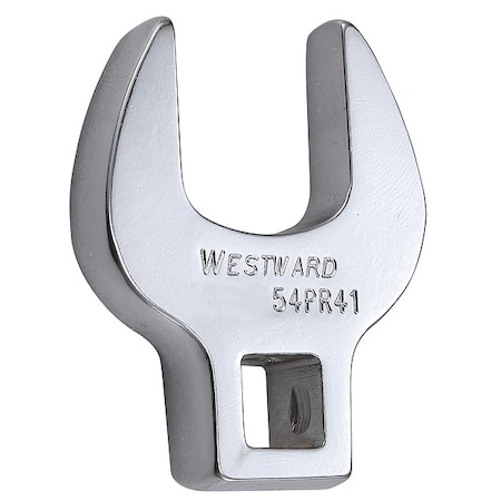 Westward Crowfoot Socket Wrench, 13/16" Socket, Crwft Wrnch, Stl, DrvSz 3/8", HdSz 13/16 54PR41