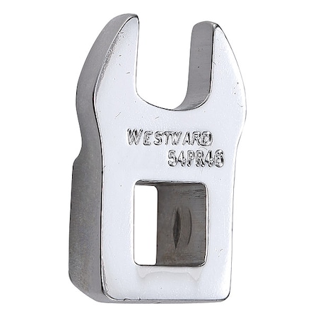 Westward Crowfoot Socket Wrench, 10mm Socket, Crwft Wrnch, Stl, DrvSz 3/8", HdSz 10mm 54PR46
