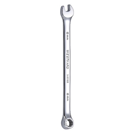 Westward Combination Wrench, 6mm, Metric, 12 pt. 54RY89