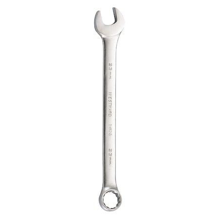Westward Combination Wrench, 23mm, Metric, Satin 54RZ13