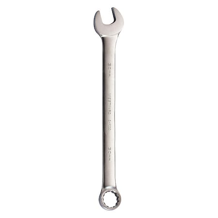 Westward Combination Wrench, 30mm, Metric, Satin 54RZ20