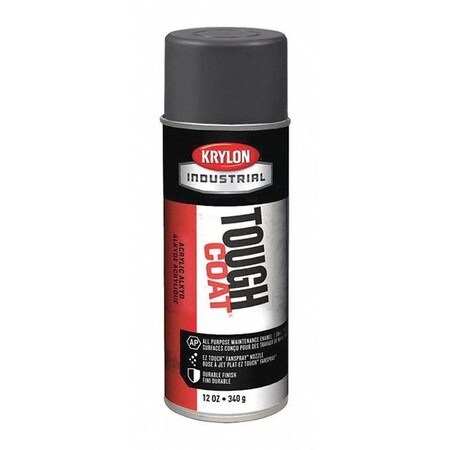 Krylon Industrial Rust Preventative Spray Paint, Dark Machinary Gray, Gloss, 12 oz. A00325007