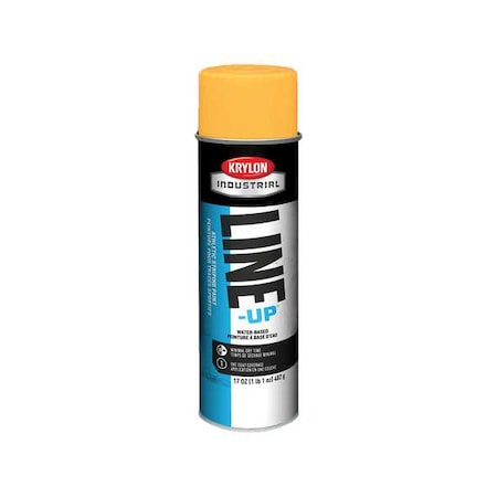 Krylon Industrial Athletic Field Striping Paint, 17 oz., Athletic Orange, Water -Based K00830708