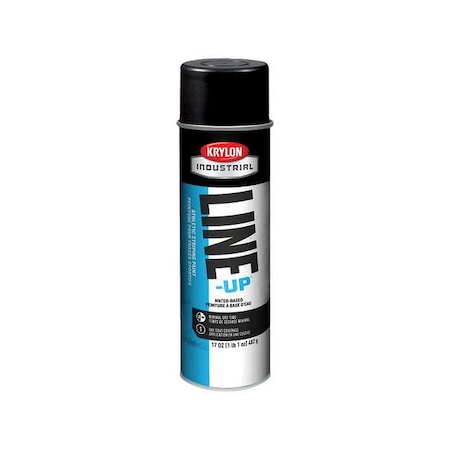 Krylon Industrial Athletic Field Striping Paint, 17 oz., Athletic Black, Water -Based K00832008