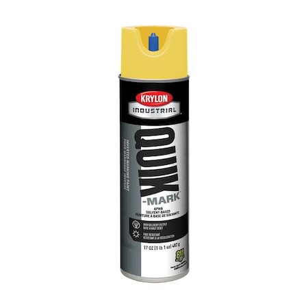 Krylon Industrial Inverted Marking Paint, 20 oz., High Visibility Yellow, Solvent -Based A03821007