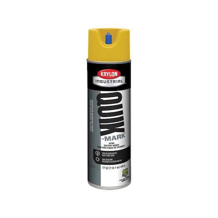 Krylon Industrial Inverted Marking Paint, 17 oz., Safety Yellow, Solvent -Based A03823007