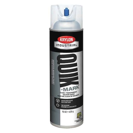 Krylon Industrial Inverted Marking Paint, 16 oz., Clear, Solvent -Based A03600007