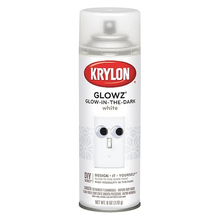 Krylon Spray Paint, White, Gloss, Solvent, 6 oz K03152007