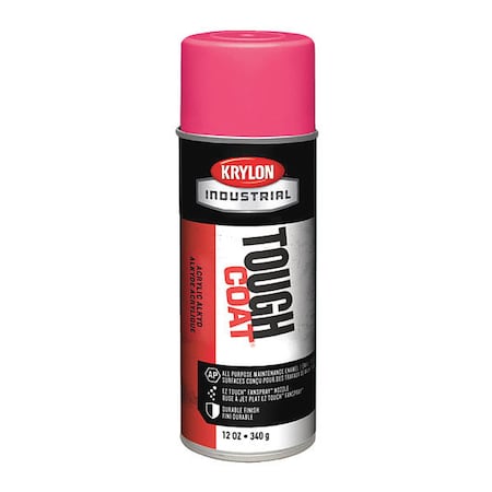 Krylon Industrial Rust Preventative Spray Paint, Zinger Pink, Gloss, 12 oz. A01150007