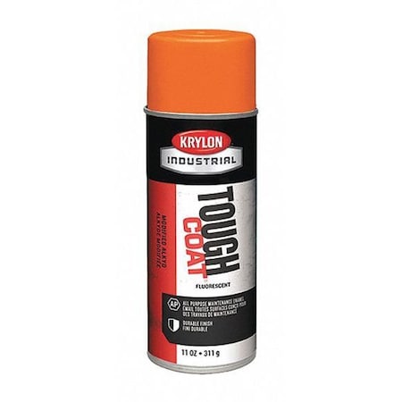 Krylon Industrial Rust Preventative Spray Paint, Fluorescent Orange, Gloss, 11 oz A01811007
