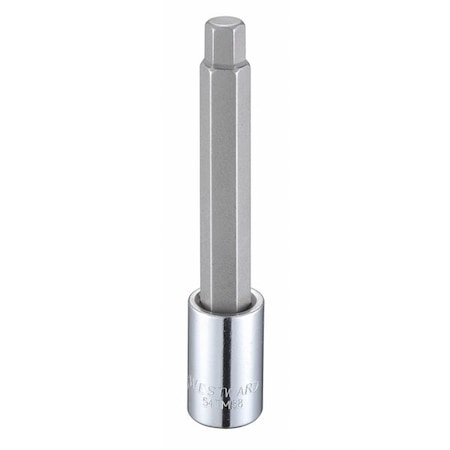 Westward 1/2 in Drive Hex Socket Bit SAE 7/16 in Tip, 5 1/4 in L 54TM88