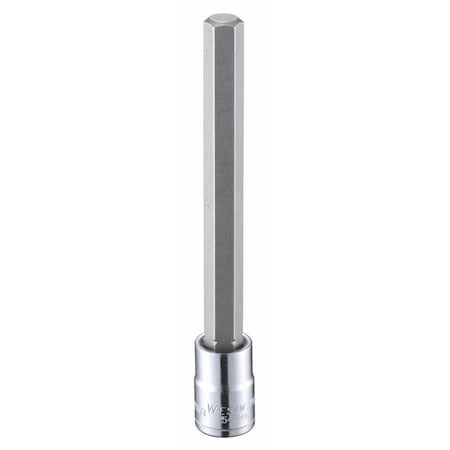 Westward 3/8 in Drive Hex Socket Bit Metric 10 mm Tip, 4 13/16 in L 54TM40