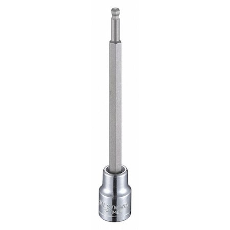 Westward 5mm Tip, Metric Hex Socket Bit, 4-13/16" L 54TM69