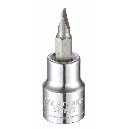 Westward 3/8 in Drive Slotted Socket Bit Metric 5 mm Tip, 1 3/4 in L 54TN73