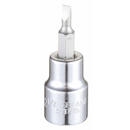 Westward 3/8 in Drive Slotted Socket Bit SAE 5/32 in Tip, 1 3/4 in L 54TN75