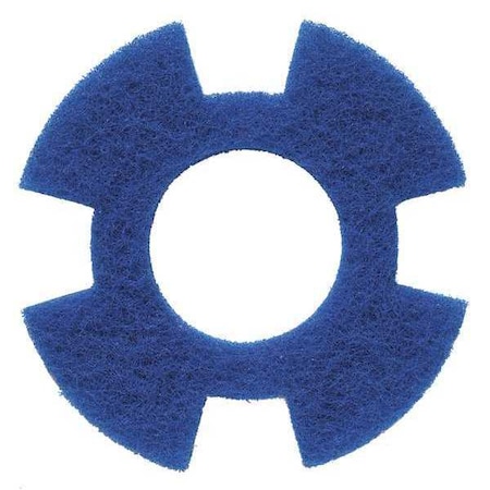 Tennant Cleaning Pad, Blue, 12" Pad, Trapezoid, PK10 4220884