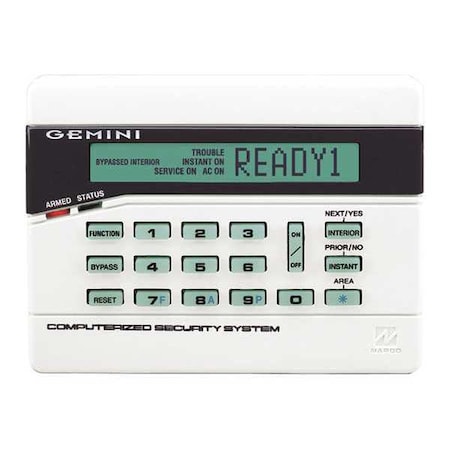 Napco Intrusion System Keypads, 5-7/8" W, LCD GEM-RP2ASE2