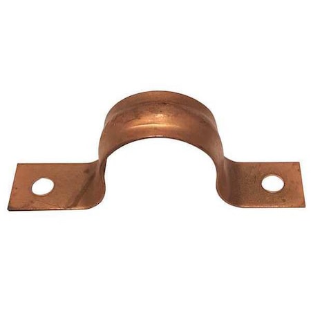 Zoro Select Pipe Strap, Copper, 3/4" Pipe Size CC-75PS