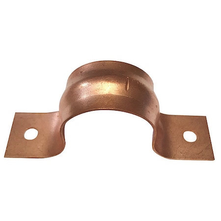 Zoro Select Pipe Strap, Copper, 1" Pipe Size CC-100PS