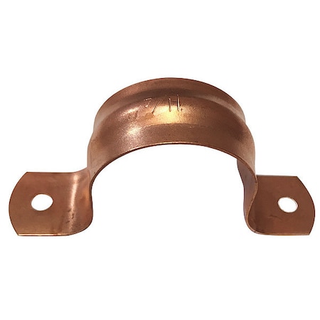 Zoro Select Pipe Strap, Copper, 1-1/4" Pipe Size CC-125PS