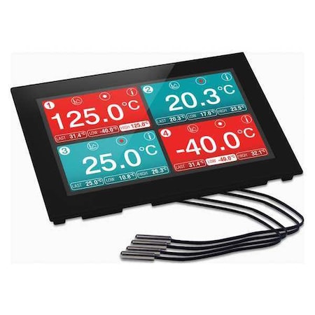 Lascar Temperature Data Logger, 7.30" W, 0.8" D EL-SGD 70-ATP