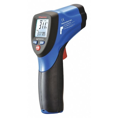 Westward Infrared Thermometer, Adjustable 0.10 to 1.00, -58 Degrees  to 1922 Degrees F, LCD 54TZ31
