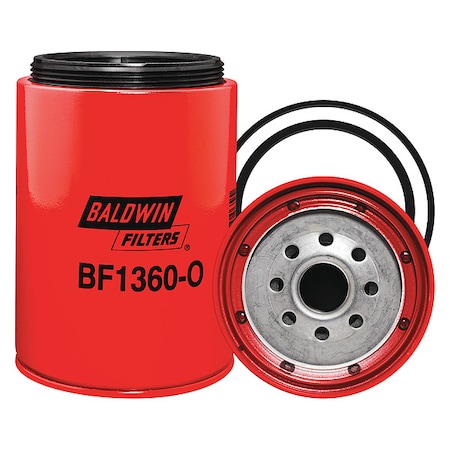 Baldwin Filters Fuel Filter, Diesel, 4-13/64" L BF1360-O