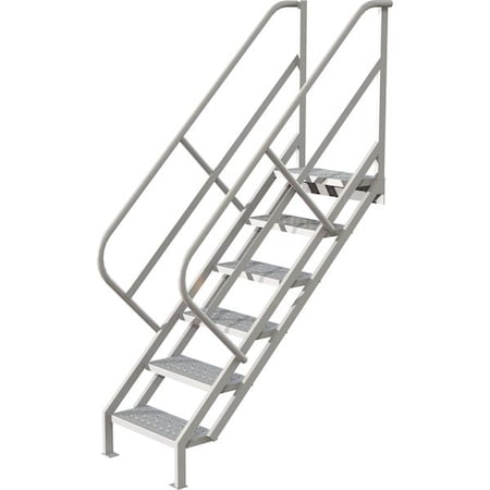 Tri-Arc 95 in Overall H, Stair Unit, Steel, 6 Steps, 450 lb Load Capacity WISS106246